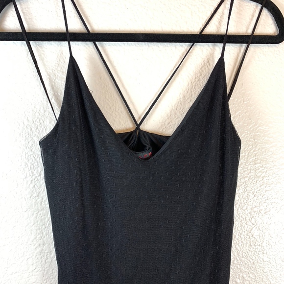 Ralph Lauren Black Slip Midi Dress Size Small - Picture 5 of 7